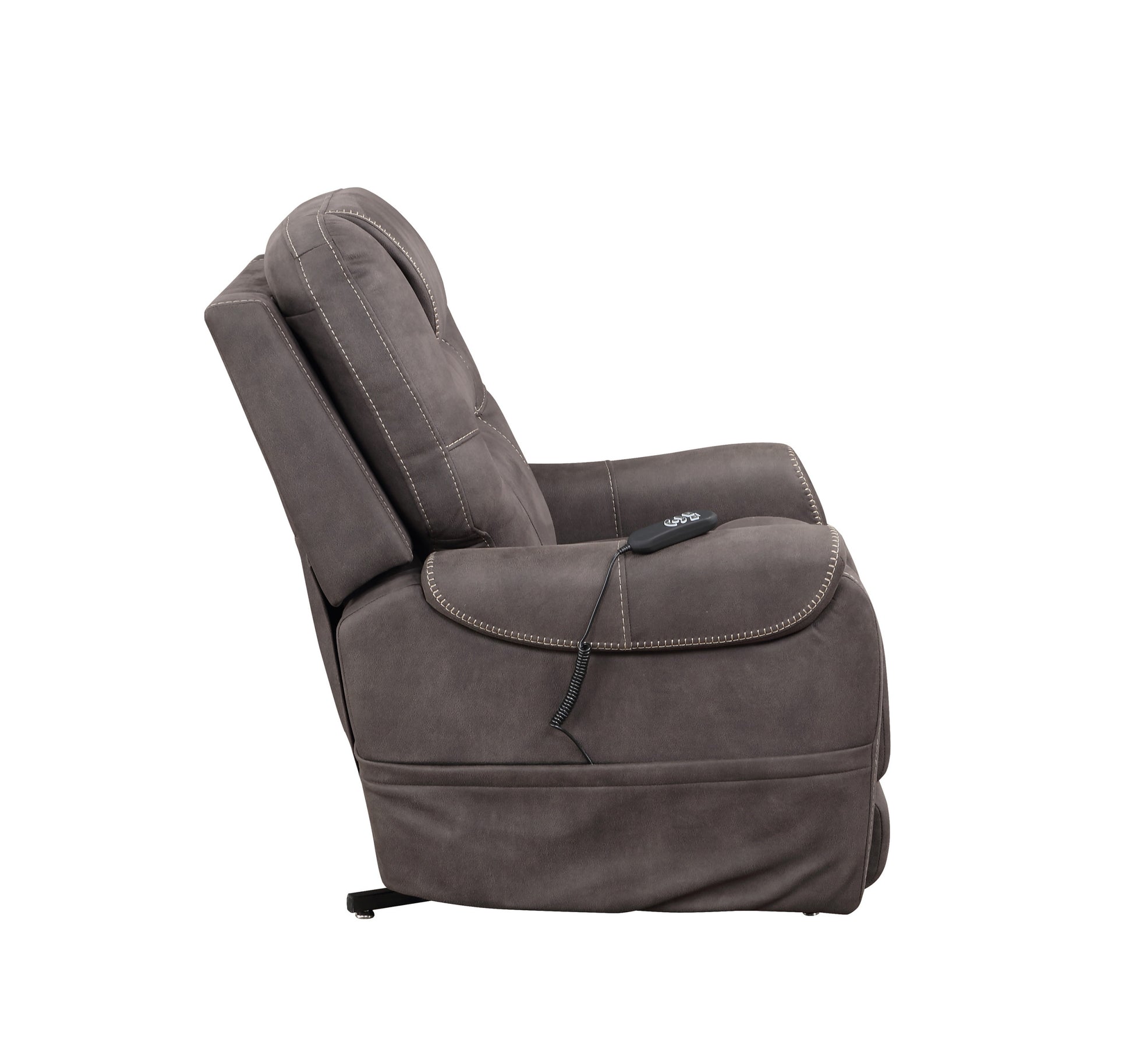 Brisbane Power Lift Chair W 3 Heat Zones Grey Foam Fabric