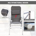 Aluminum Alloy Lounge Chair Adjustable Recliner w