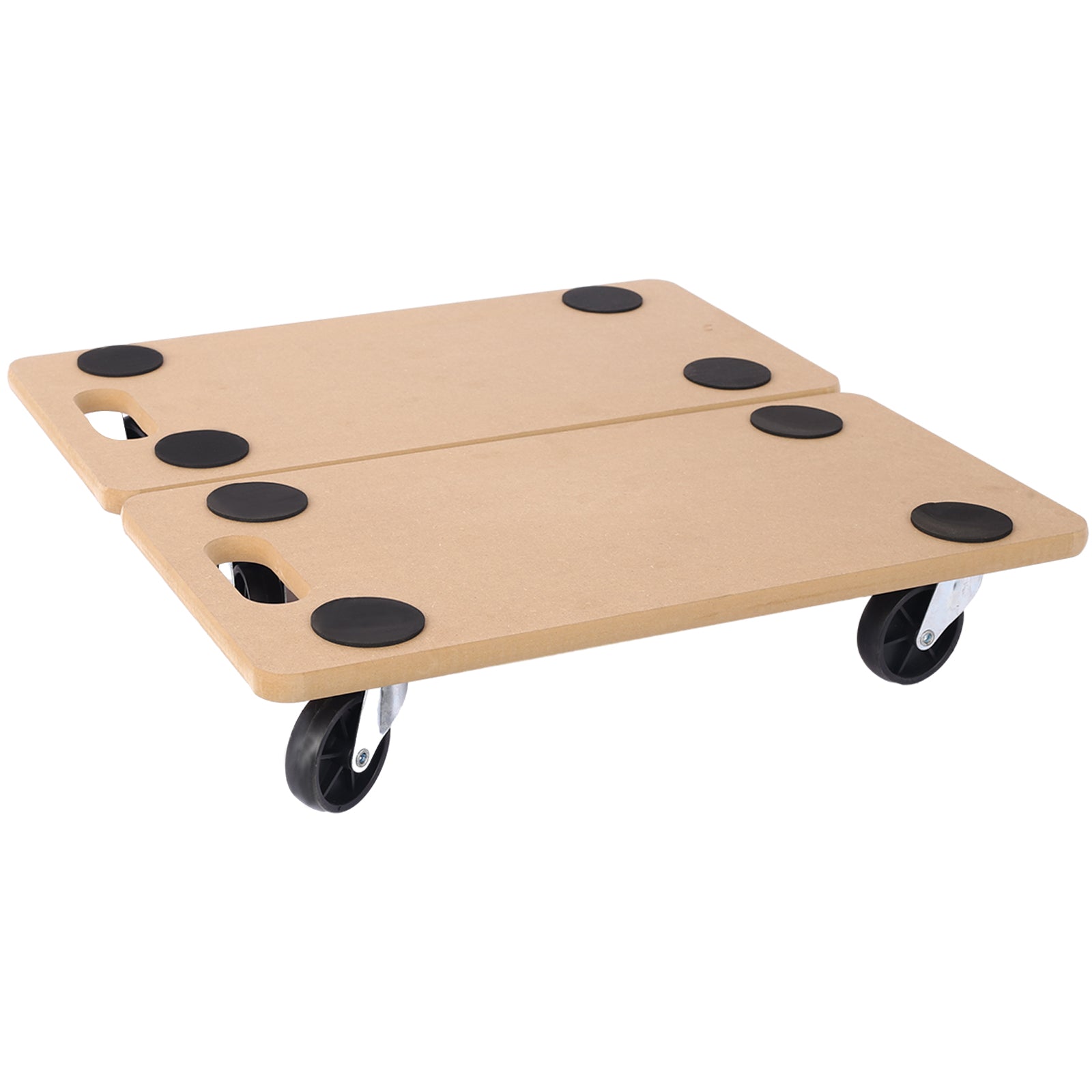 Furniture Moving Dolly, Heavy Duty Wood Rolling Mover With Wheels For Piano Couch Fridge Heavy Items, Securely Holds 500 Lbs 2Pcs 22.8" X11.2" Platform Natural Mdf