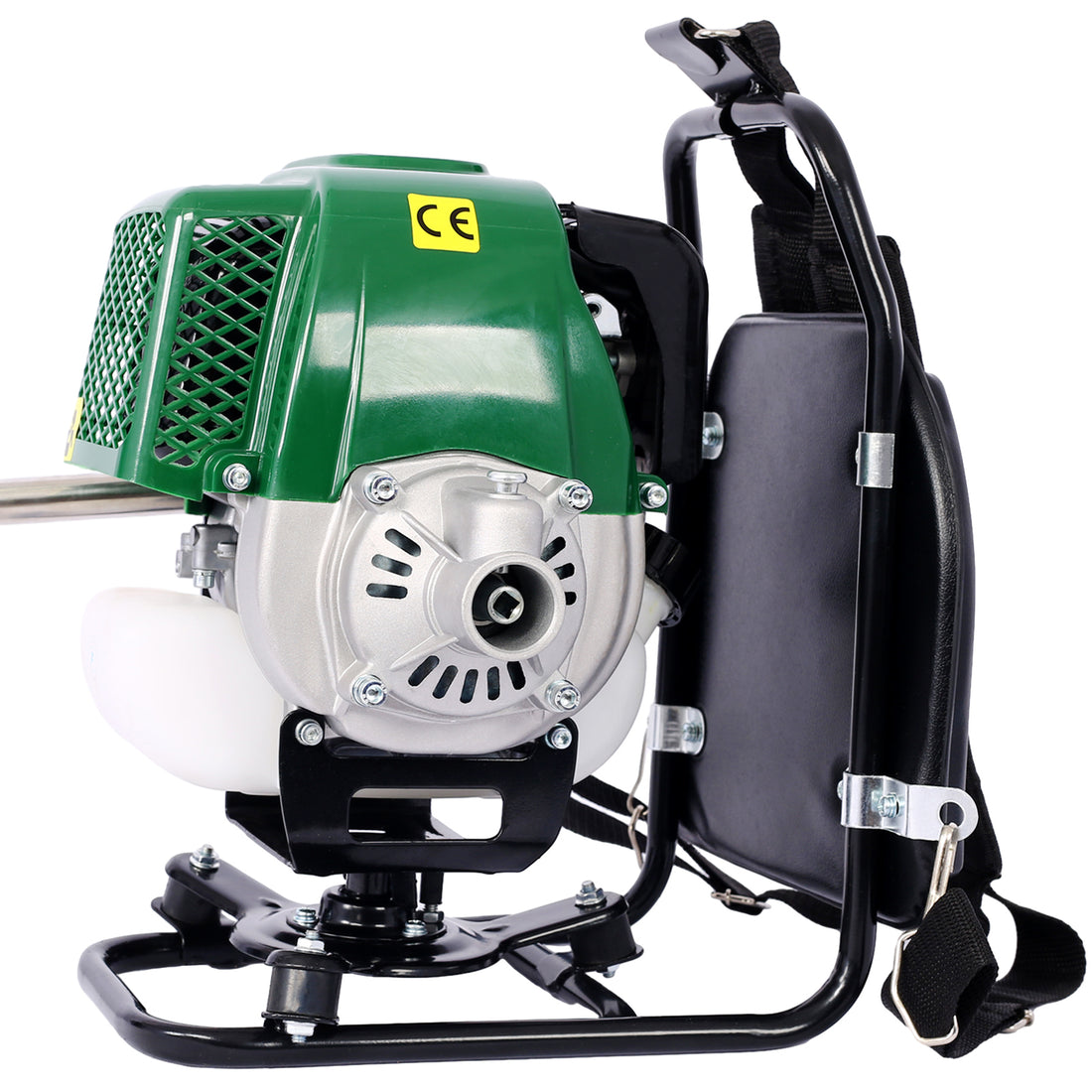 Backpack 4 In 1 Multi Functional Trimming Tool, 31Cc 4 Stroke Garden Tool System With Gas Pole Saw, Hedge Trimmer, Grass Trimmer, And Brush Cutter Epa Compliant Dark Green Plastic