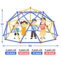 Kids Climbing Dome Jungle Gym 10 Ft Geometric Playground Dome Climber Play Center With Rust & Uv Resistant Steel, Supporting 1000 Lbs Blue Metal