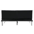 Sofa Bed Black Pvc Black Leather