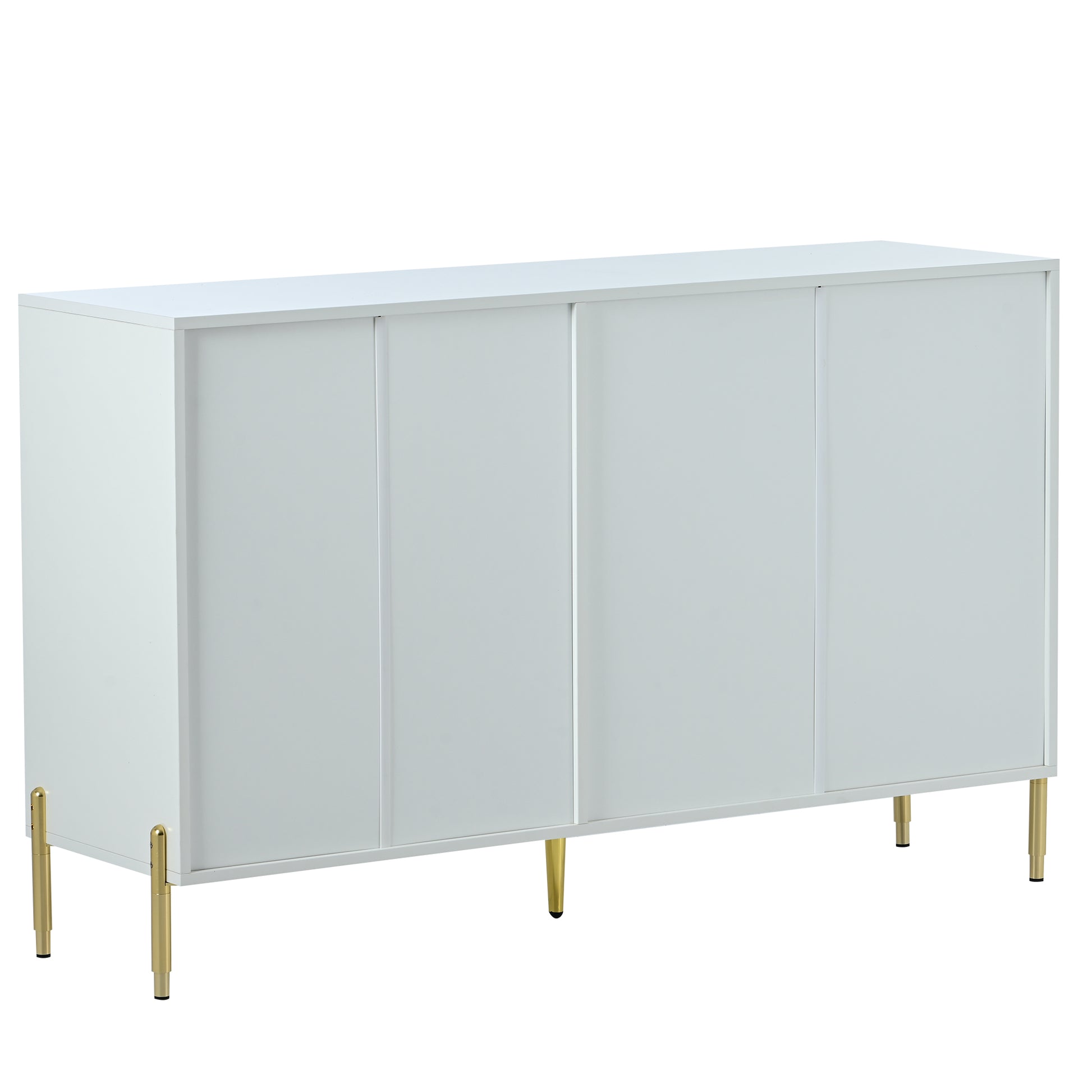 Storage Cabinets With Acrylic Doors, Light Luxury Modern Storage Cabinets With Adjustable Shelves, Accent Cabinet Buffet Cabinet For Living Room, Entryway Description White Mdf