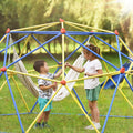 Kids Climbing Dome Jungle Gym 10 Ft Geometric Playground Dome Climber Play Center With Rust & Uv Resistant Steel, Supporting 1000 Lbs Blue Metal