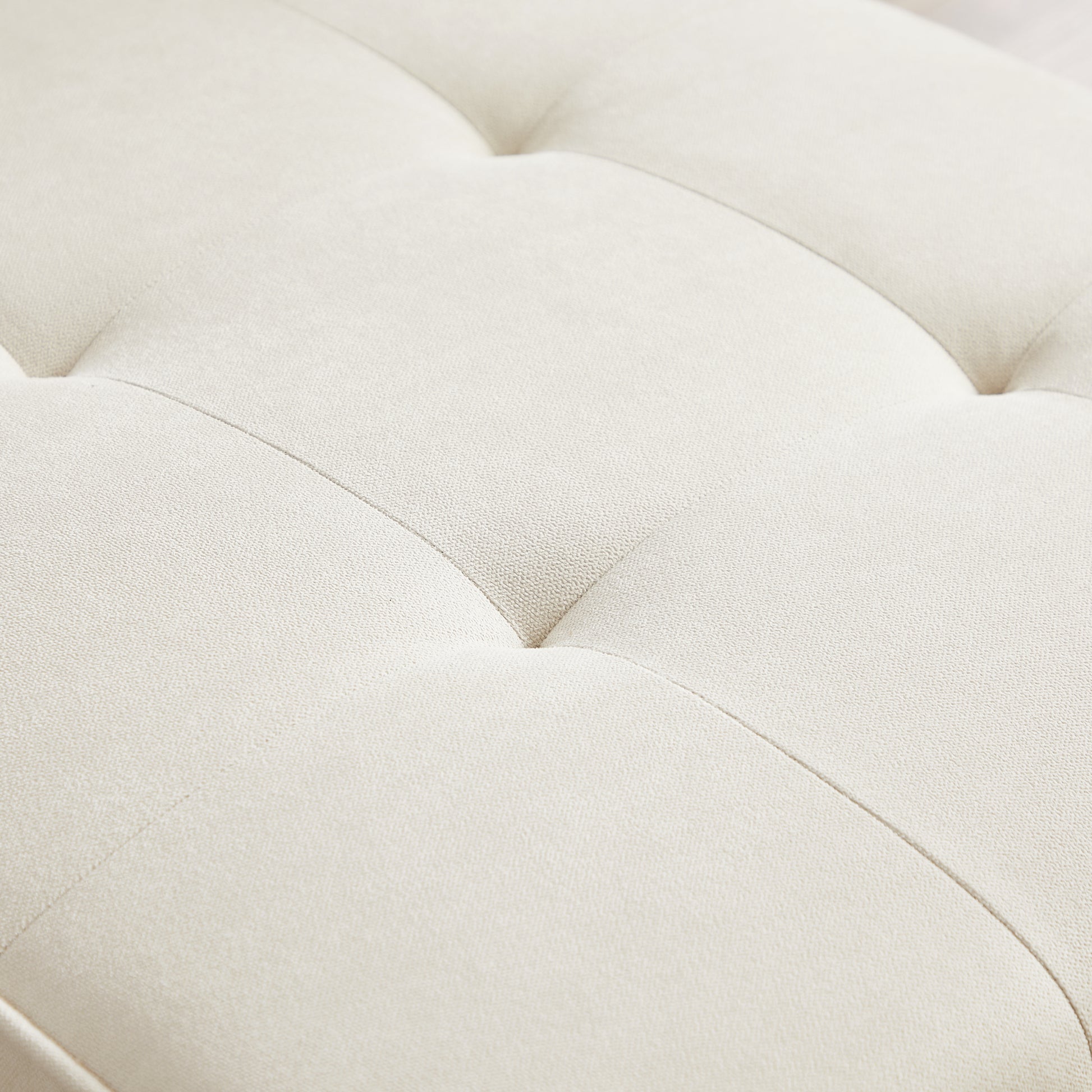 Convertible Sectional Sofa Sleeper, Right Facing L Shaped Sofa Counch For Living Room Chaise Ivory Foam Fabric