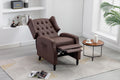 Coolmore Modern Comfortable Upholstered Leisurechair Recliner Chair For Living Room Brown Primary Living Space Rubberwood Foam Pu Leather
