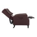 Coolmore Modern Comfortable Upholstered Leisurechair Recliner Chair For Living Room Brown Primary Living Space Rubberwood Foam Pu Leather