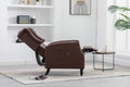 Coolmore Modern Comfortable Upholstered Leisurechair Recliner Chair For Living Room Brown Primary Living Space Rubberwood Foam Pu Leather