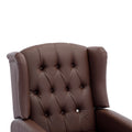 Coolmore Modern Comfortable Upholstered Leisurechair Recliner Chair For Living Room Brown Primary Living Space Rubberwood Foam Pu Leather