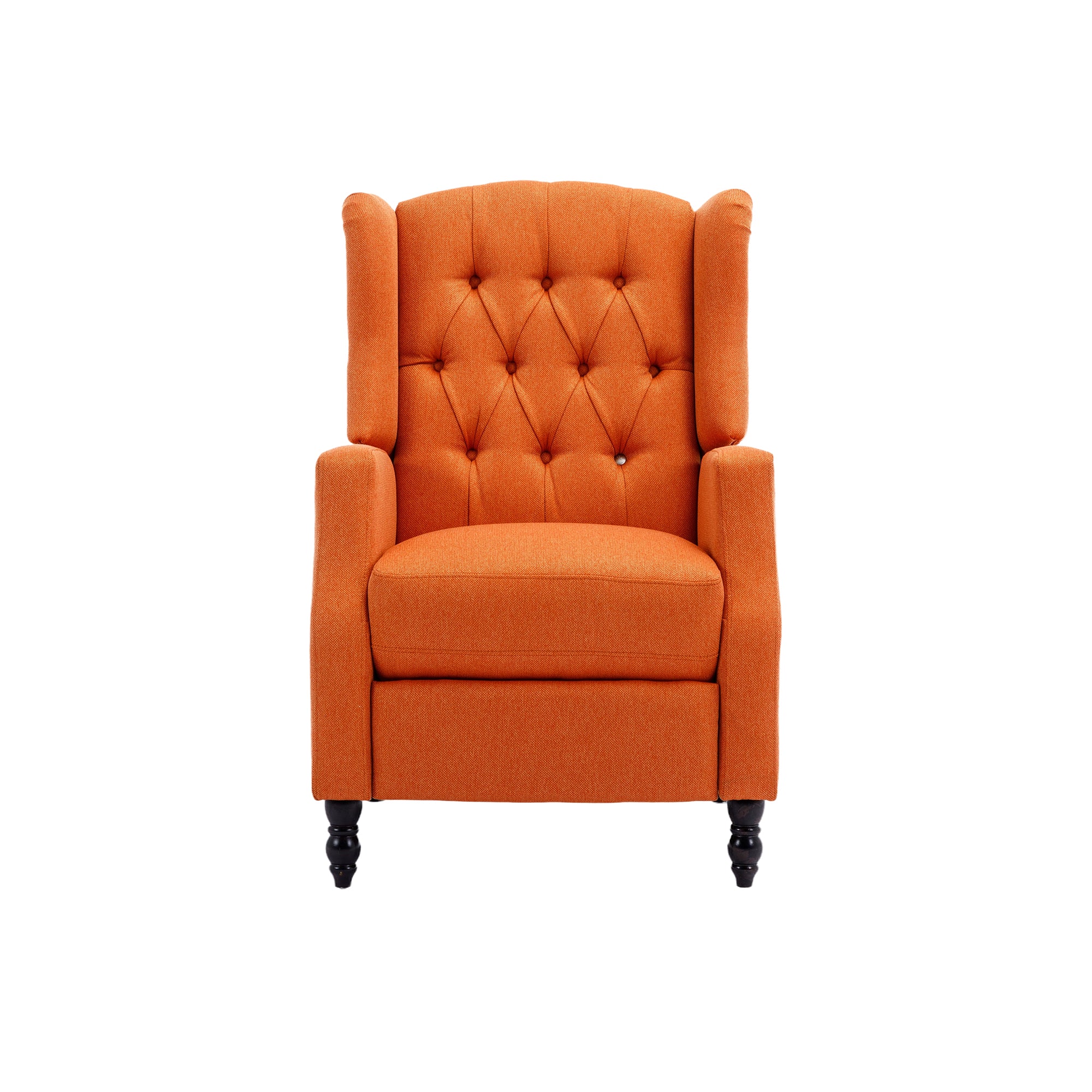 Coolmore Modern Comfortable Upholstered Leisurechair Recliner Chair For Living Room Orange Primary Living Space Rubberwood Foam Linen