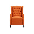 Coolmore Modern Comfortable Upholstered Leisurechair Recliner Chair For Living Room Orange Primary Living Space Rubberwood Foam Linen