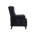 Coolmore Modern Comfortable Upholstered Leisurechair Recliner Chair For Living Room Black Primary Living Space Rubberwood Foam Pu Leather