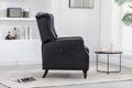Coolmore Modern Comfortable Upholstered Leisurechair Recliner Chair For Living Room Black Primary Living Space Rubberwood Foam Pu Leather