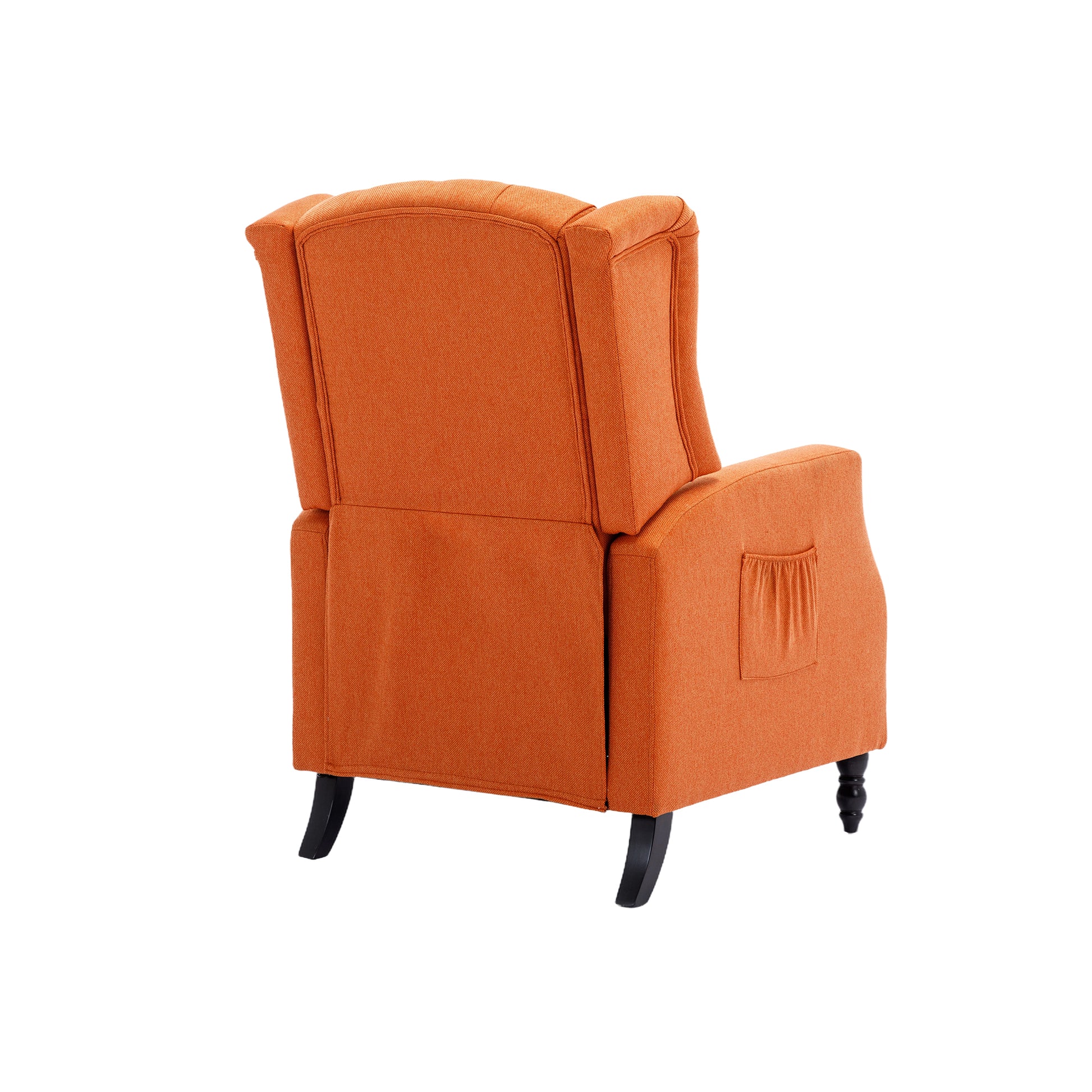 Coolmore Modern Comfortable Upholstered Leisurechair Recliner Chair For Living Room Orange Primary Living Space Rubberwood Foam Linen