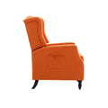 Coolmore Modern Comfortable Upholstered Leisurechair Recliner Chair For Living Room Orange Primary Living Space Rubberwood Foam Linen