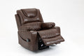 Lounge Chair Lift Chair Relax Sofa Chair Sitting Room Furniture Sitting Room Power Supply Elderly Electric Lounge Chair Brown Cotton Leather