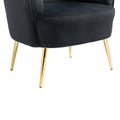 COOLMORE Accent Chair ,leisure single chair with black-velvet