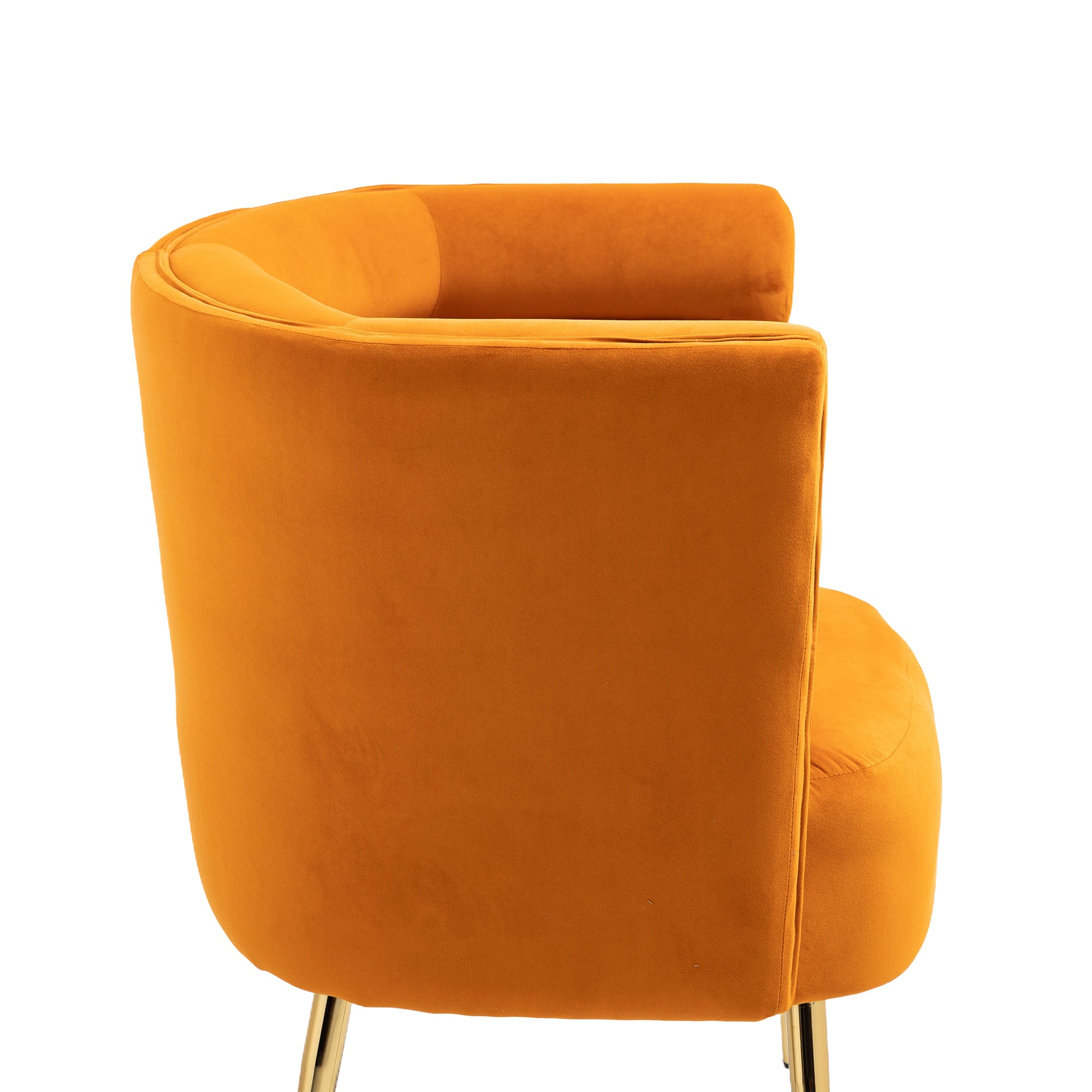 COOLMORE Accent Chair ,leisure single chair with orange-velvet