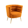 COOLMORE Accent Chair ,leisure single chair with orange-velvet