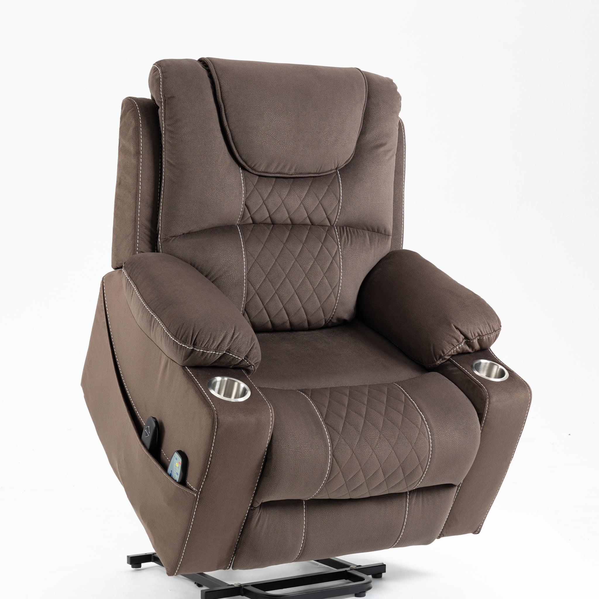 Lounge Chair Lift Chair Relax Sofa Chair Sitting Room Furniture Sitting Room Power Supply Elderly Electric Lounge Chair Coffee Cotton Velvet