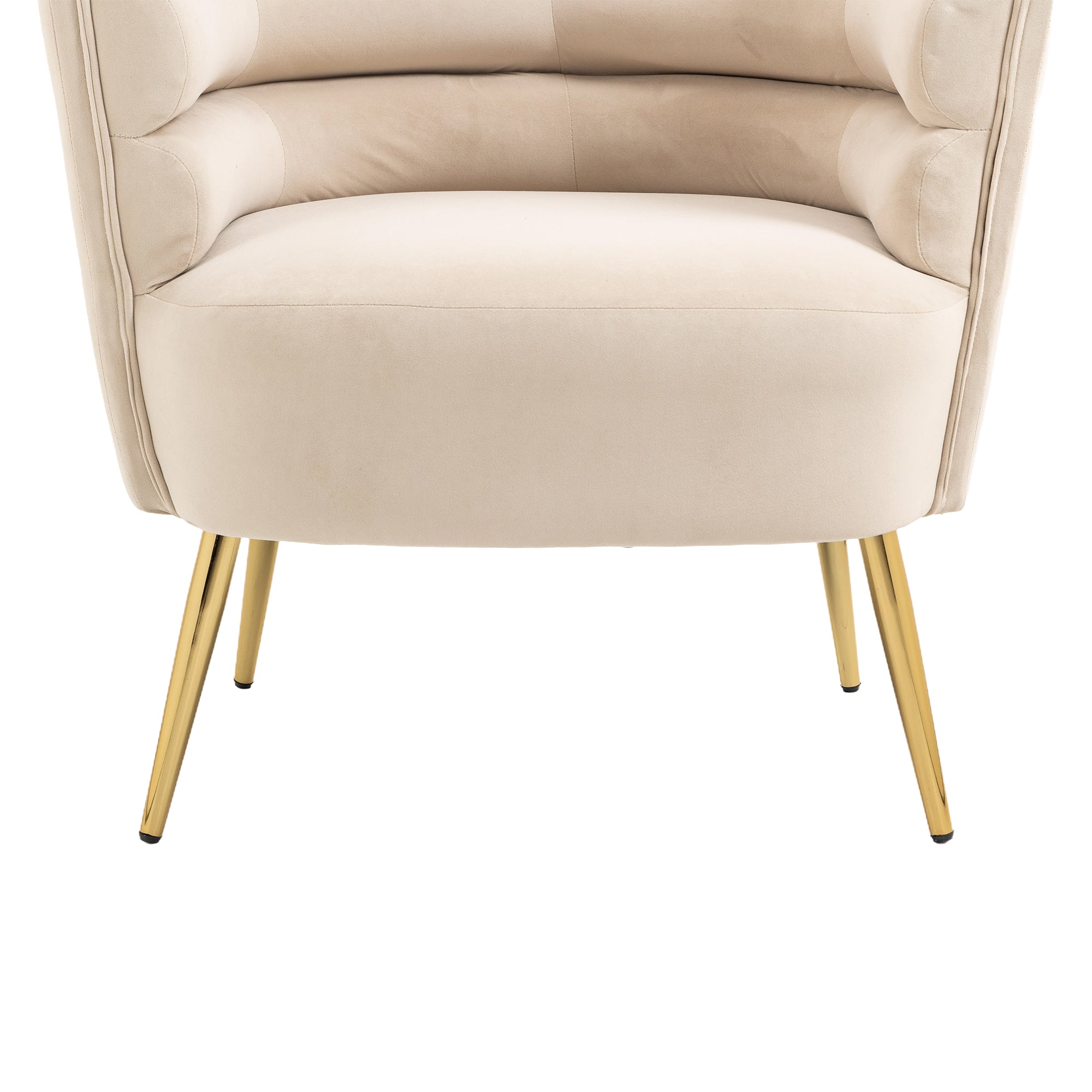 COOLMORE Accent Chair ,leisure single chair with beige-velvet
