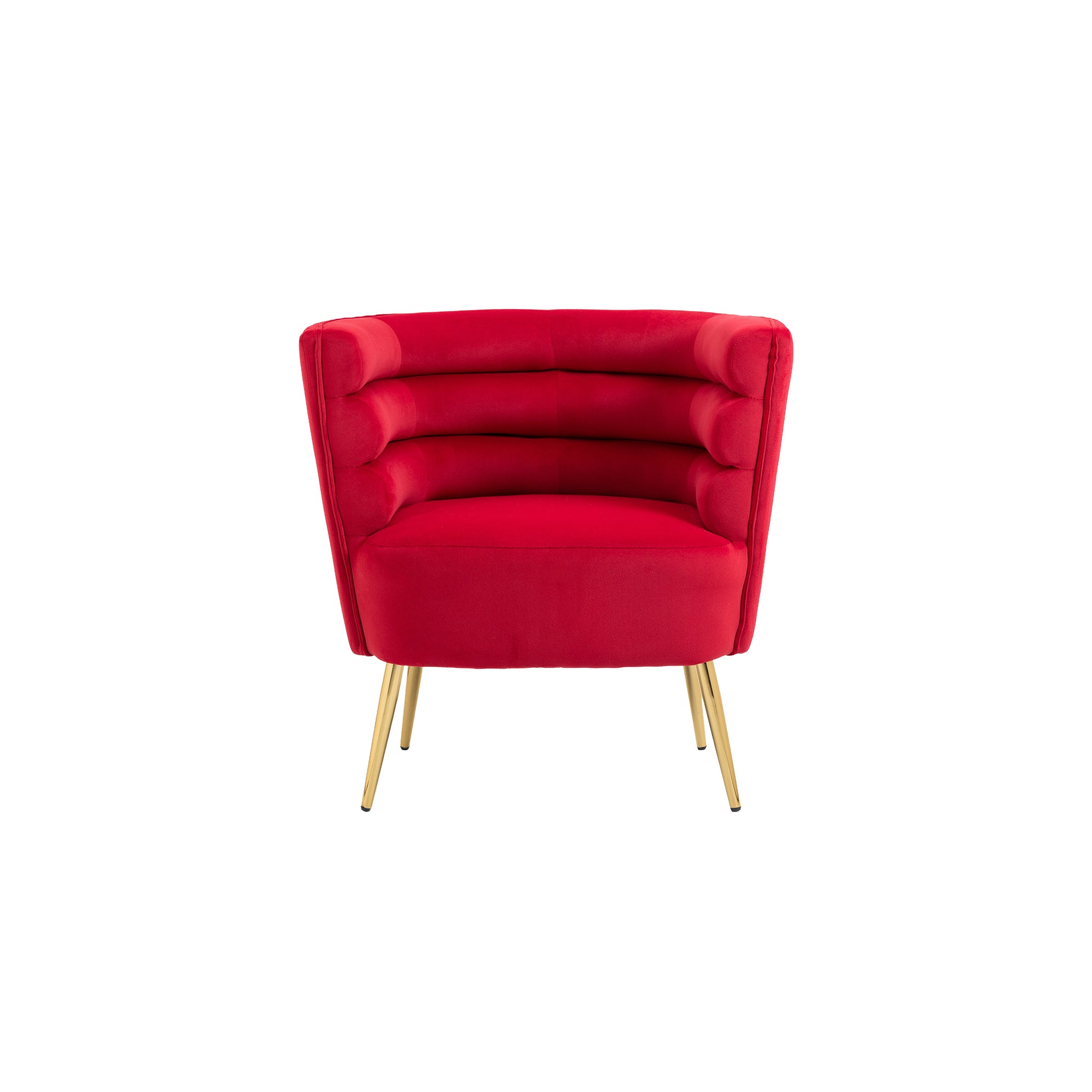 COOLMORE Accent Chair ,leisure single chair with red-velvet
