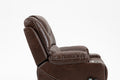 Lounge Chair Lift Chair Relax Sofa Chair Sitting Room Furniture Sitting Room Power Supply Elderly Electric Lounge Chair Brown Cotton Leather