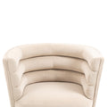 COOLMORE Accent Chair ,leisure single chair with beige-velvet