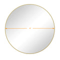 Wall Mirror 48 Inch Oversized Big Size Gold Circular gold-glass-metal