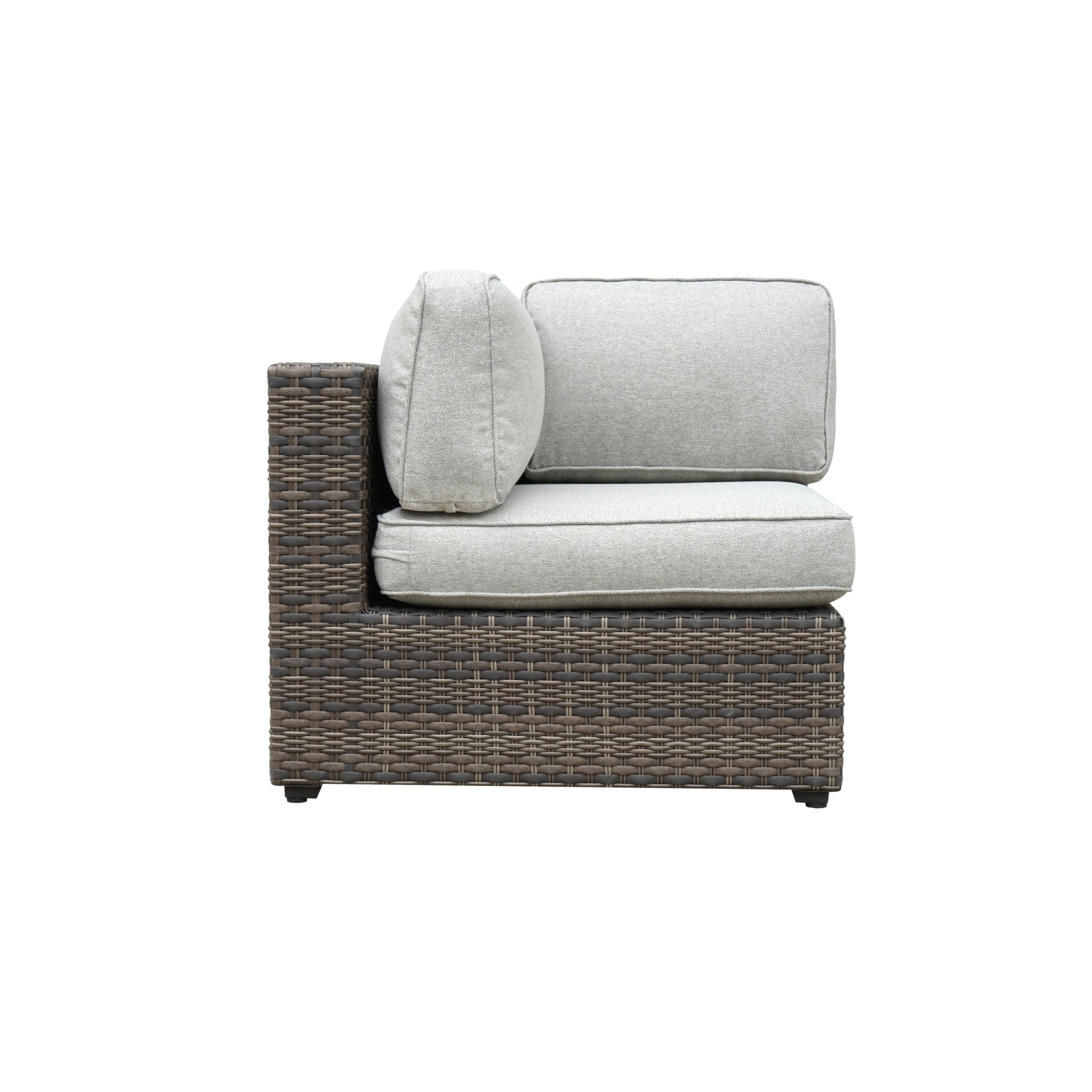 Weather Resistant Sectional Stain And Fade Resistant, Removable Cushions Outdoor Comfort, Indoor Looks Gray Foam Polyester