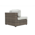 Weather Resistant Sectional Stain And Fade Resistant, Removable Cushions Outdoor Comfort, Indoor Looks Gray Foam Polyester