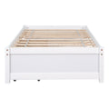 Twin Bed With 2 Drawers, Solid Wood, No Box Spring Needed , Old Sku:W50422209 Twin White Pine