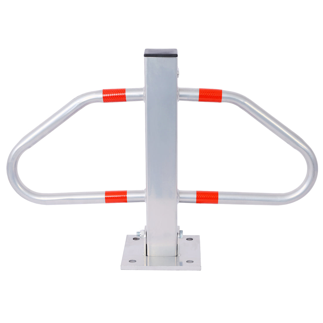 Parking Bollard,Pole Barrier With Lock ,Car Parking Protection Posts,Home Garage Street Decor ,Parking Barrier Gray Silver Grey Steel