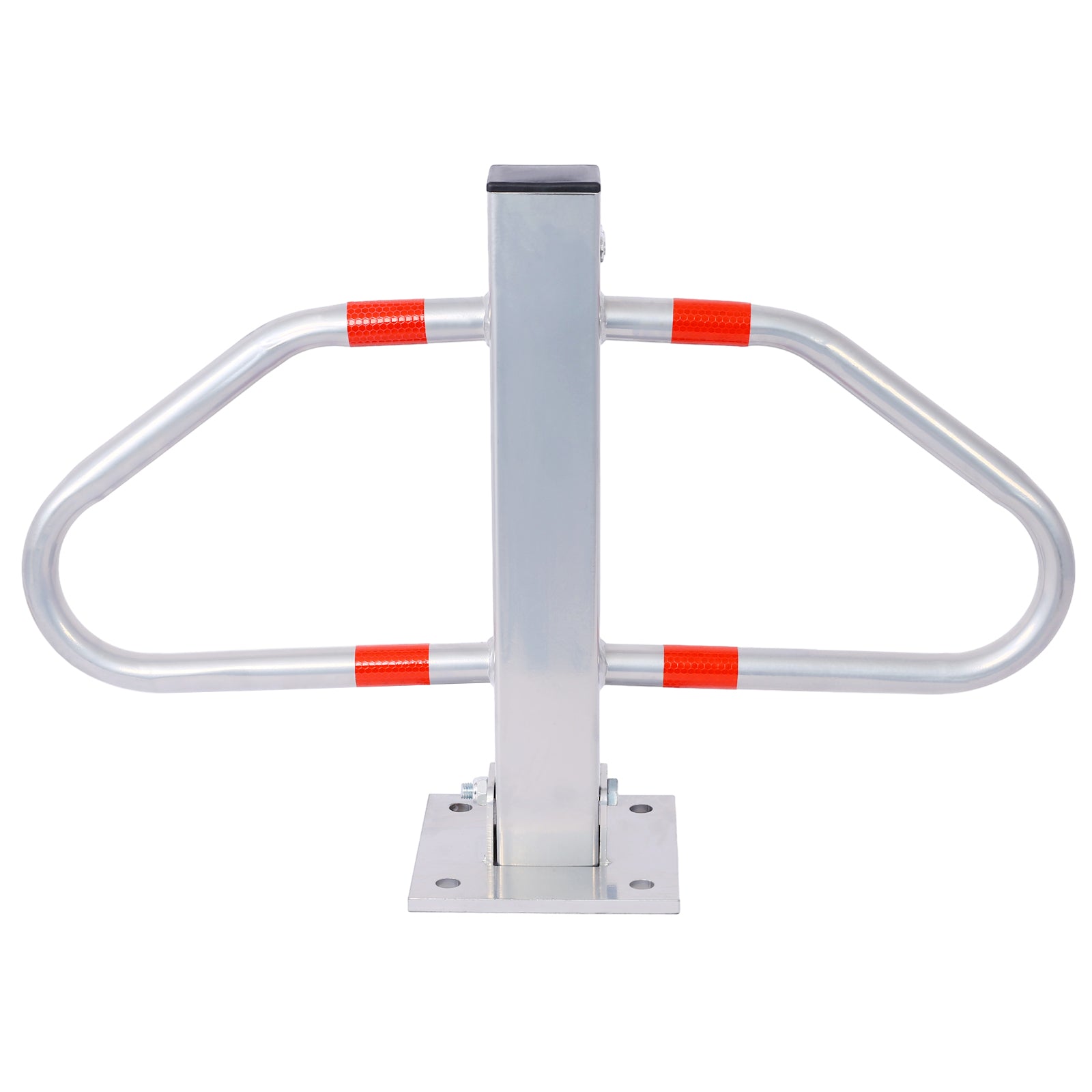 Parking Bollard,Pole Barrier With Lock ,Car Parking Protection Posts,Home Garage Street Decor ,Parking Barrier Gray Silver Grey Steel