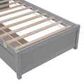 Twin Bed With 2 Drawers, Solid Wood, No Box Spring Needed ,Grey Old Sku:W50422208 Twin Grey Pine