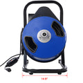 60Ftx1 2Inch Drain Cleaner Machine Electric Drain Auger With 4 Cutter & Foot Switch Drain Cleaner Machine Sewer Snake Drill Drain Auger Cleaner For 1