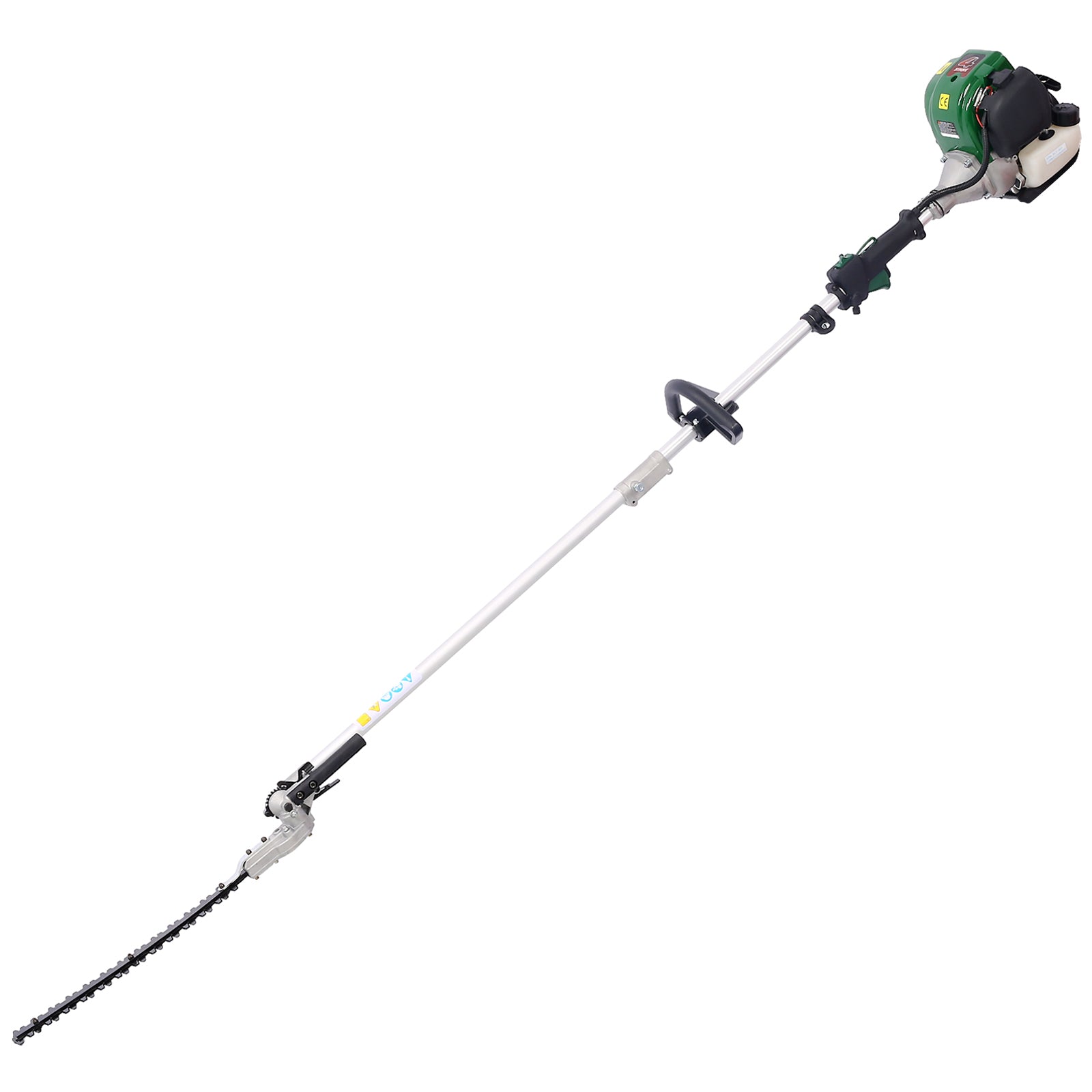 4 In 1 Multi Functional Trimming Tool, 31Cc 4 Cycle Garden Tool System With Gas Pole Saw, Hedge Trimmer, Grass Trimmer, And Brush Cutter Epa Compliant Dark Green Plastic