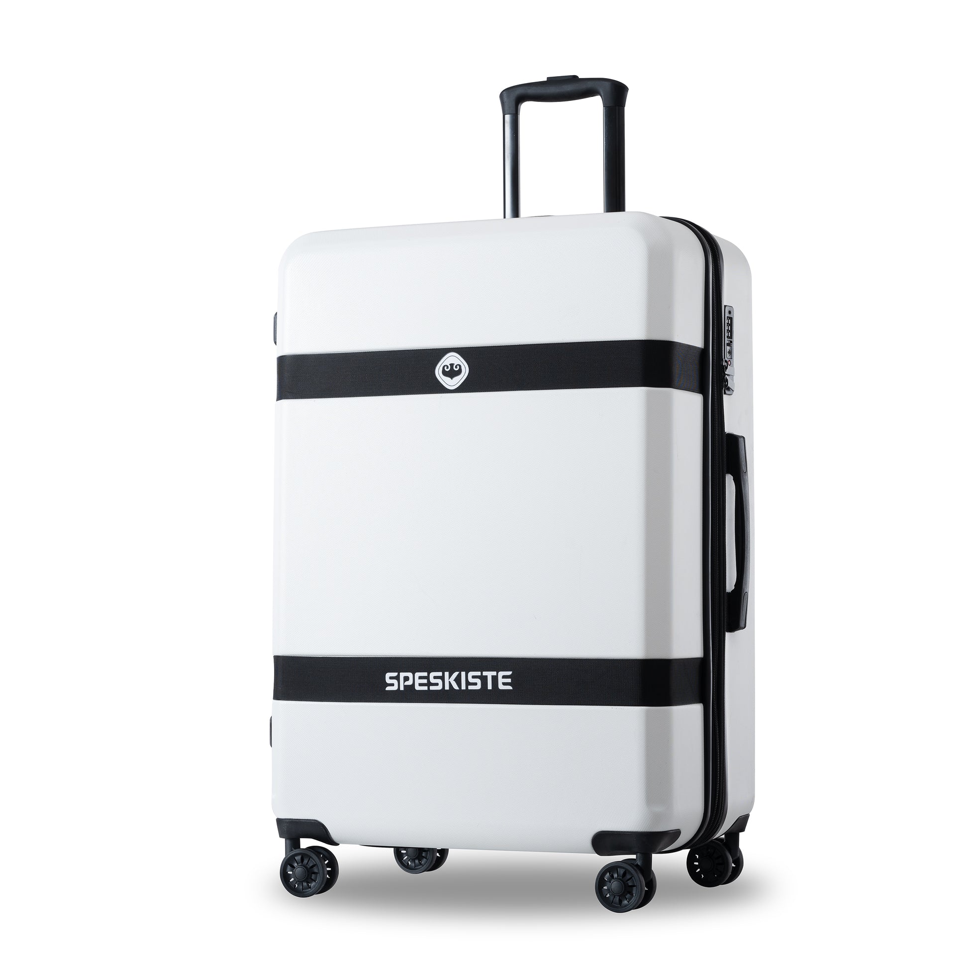 Luggage Sets Model Expandable Abs Pc 3 Piece Sets With Spinner Wheels Lightweight Tsa Lock 20 24 28 , White White Abs Pc