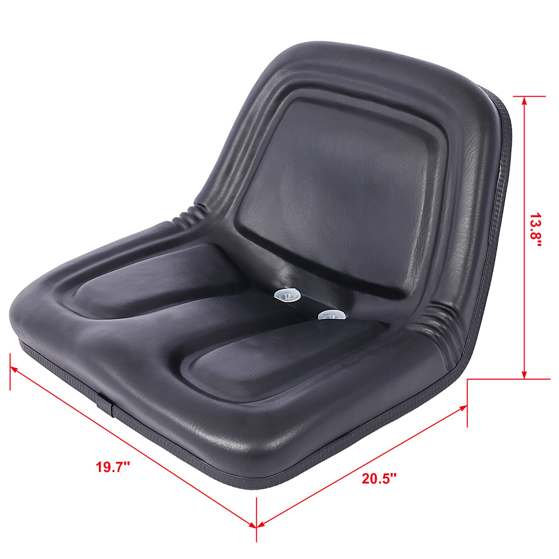 Deluxe Mower Tractor Seat Compatible With John Deere, Kubota, Allis Chalmers, Bobcat, Case Ih, Ford Holland, White, Oliver, Mpl, Moline, Massey Ferguson High Back ,With Slide Black Black Steel