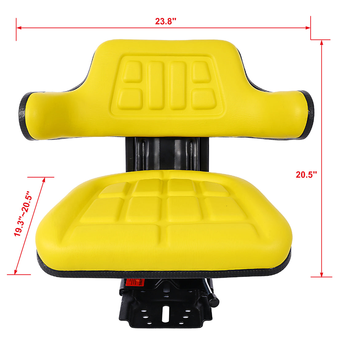 Trac Seats Brand Waffle Style Universal Tractor Suspension Seat With Tilt Fits Ford Holland 3900 3930 3910 5000 5100 5600 5610 5900 5910,Yellow Yellow Steel