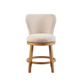 Upholstered 360 Degree Swivel Counter Stool 25