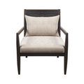 Handcrafted Seagrass Back Armchair With Removable Seat Cushion And Back Pillow Brown Polyester
