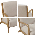 Lounge Chair Cream Polyester