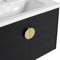 40 Inch Soft Close Doors Bathroom Vanity With Sink, And A Small Storage Shelves Bvc06328Bct Bvc07412Ltk Black Chestnut 2 1 Bathroom Wall Mounted Modern Plywood