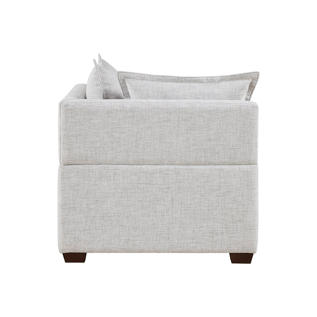 Modular Corner Chair Ivory Polyester