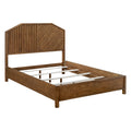 Wood Queen Bed Brown Wood