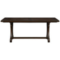 Rectangle Extension Dining Table Brown Wood