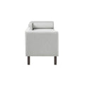 Upholstered Accent Bench Gray Polyester