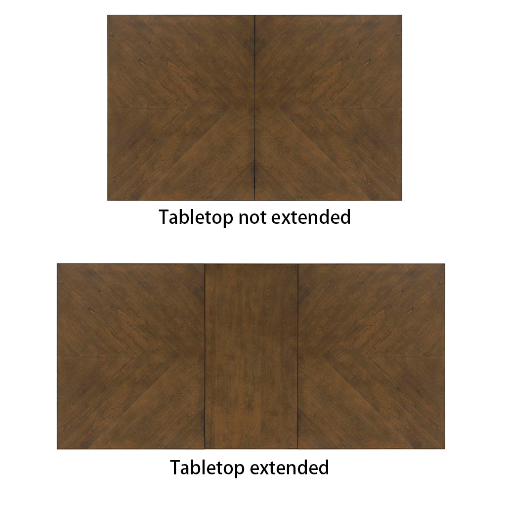 Cove Rectangle Extension Dining Table Walnut Wood