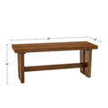 Dining Bench Brown Wood